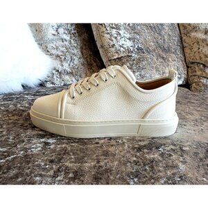Christian Louboutin Louis Junior Sneakers White Leather Red Sole Mens EU 42 US 9